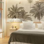 Habitación palmeras y camisas